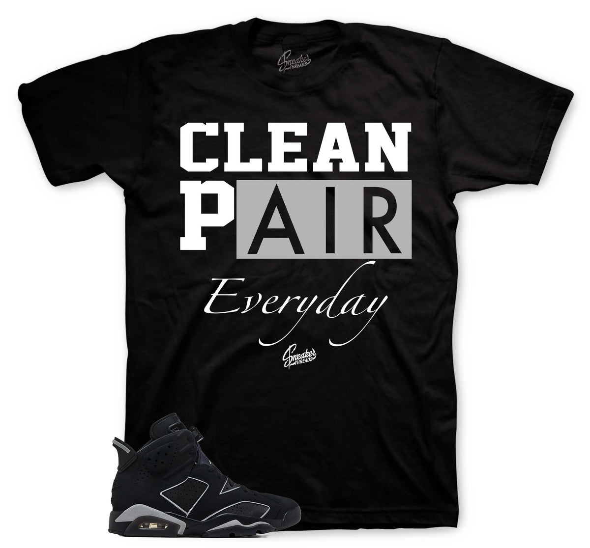 Retro 6 Cap & Gown Clean Pair Shirt