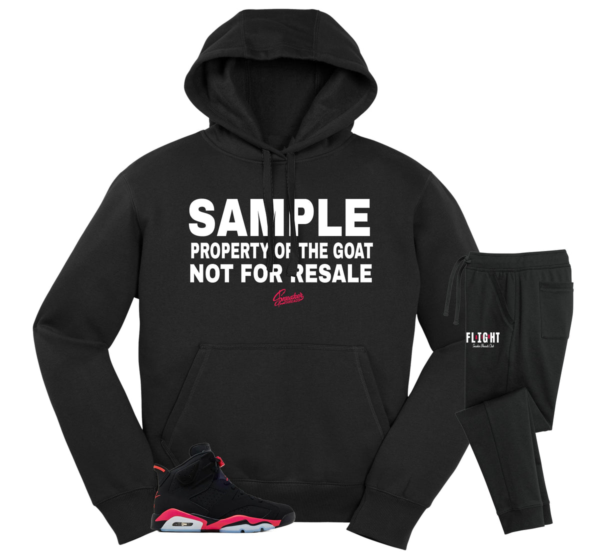 Retro 6 Infrared Sample Hoodie Jogger Set