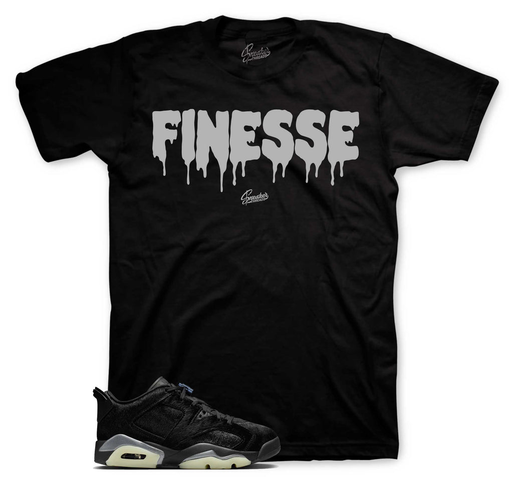 Retro 6 Low Blackout Finesse Shirt