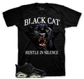 Retro 6 Low Blackout Hustle In Silence Shirt
