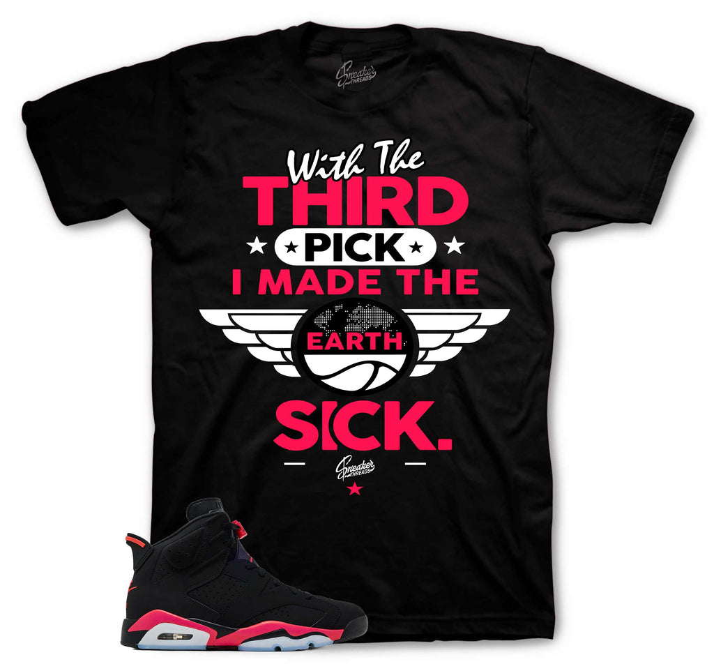 Retro 6 Infrared Third Pick Shirt