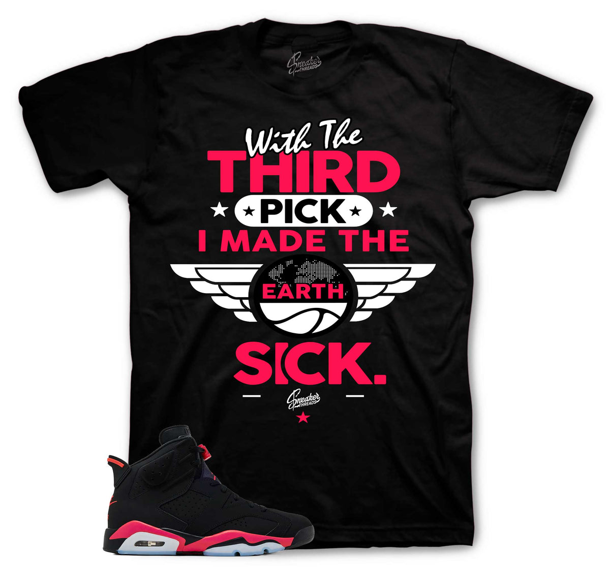 Retro 6 Infrared Third Pick Shirt