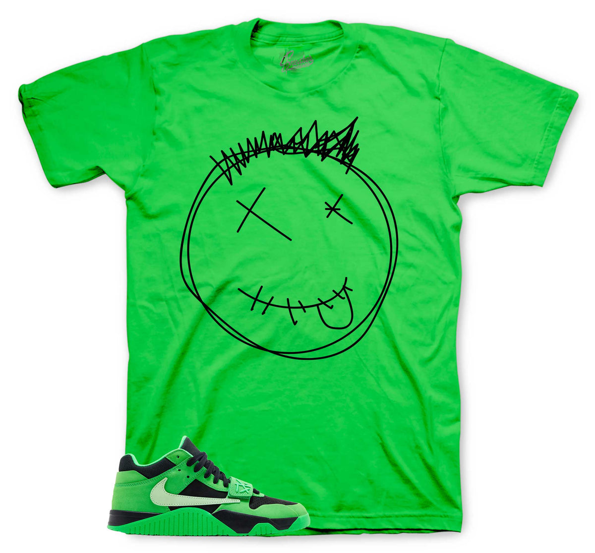 Jack TR Green Spark Smiley Shirt