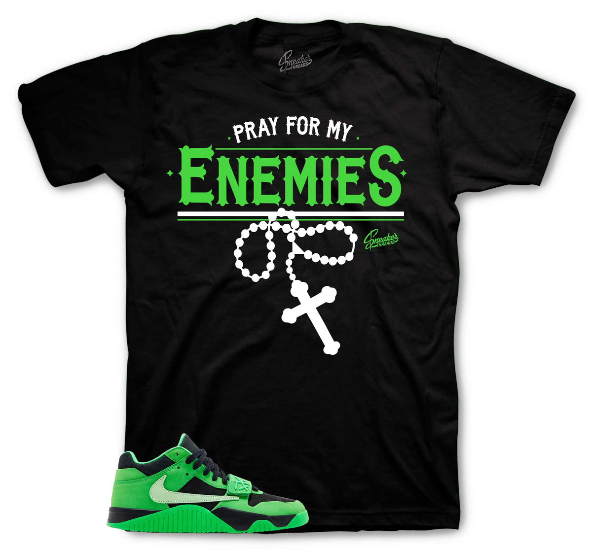 Jack TR Green Spark Pray For My Enemies Shirt