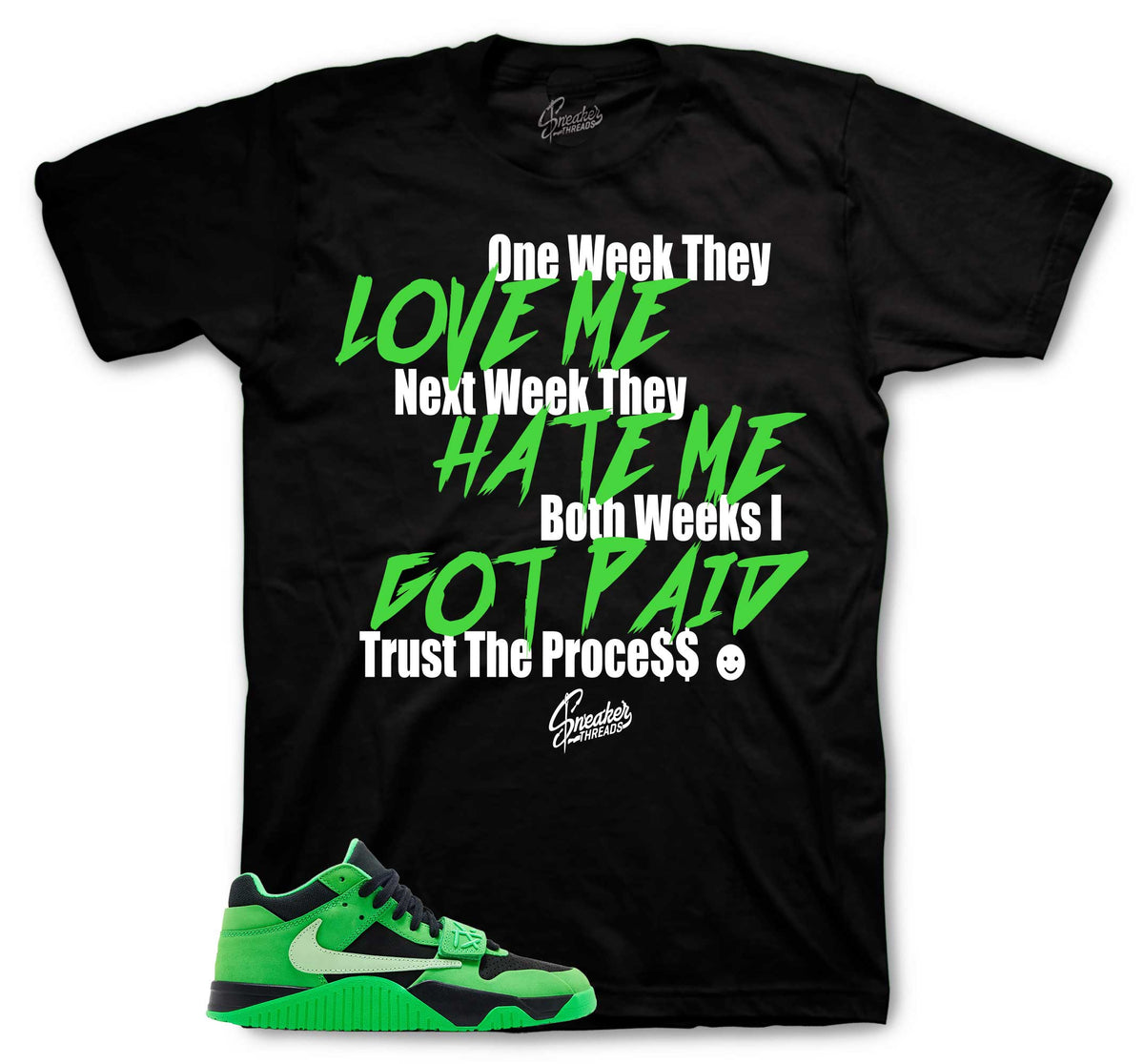 Jack TR Green Spark Trust The Process Shirt