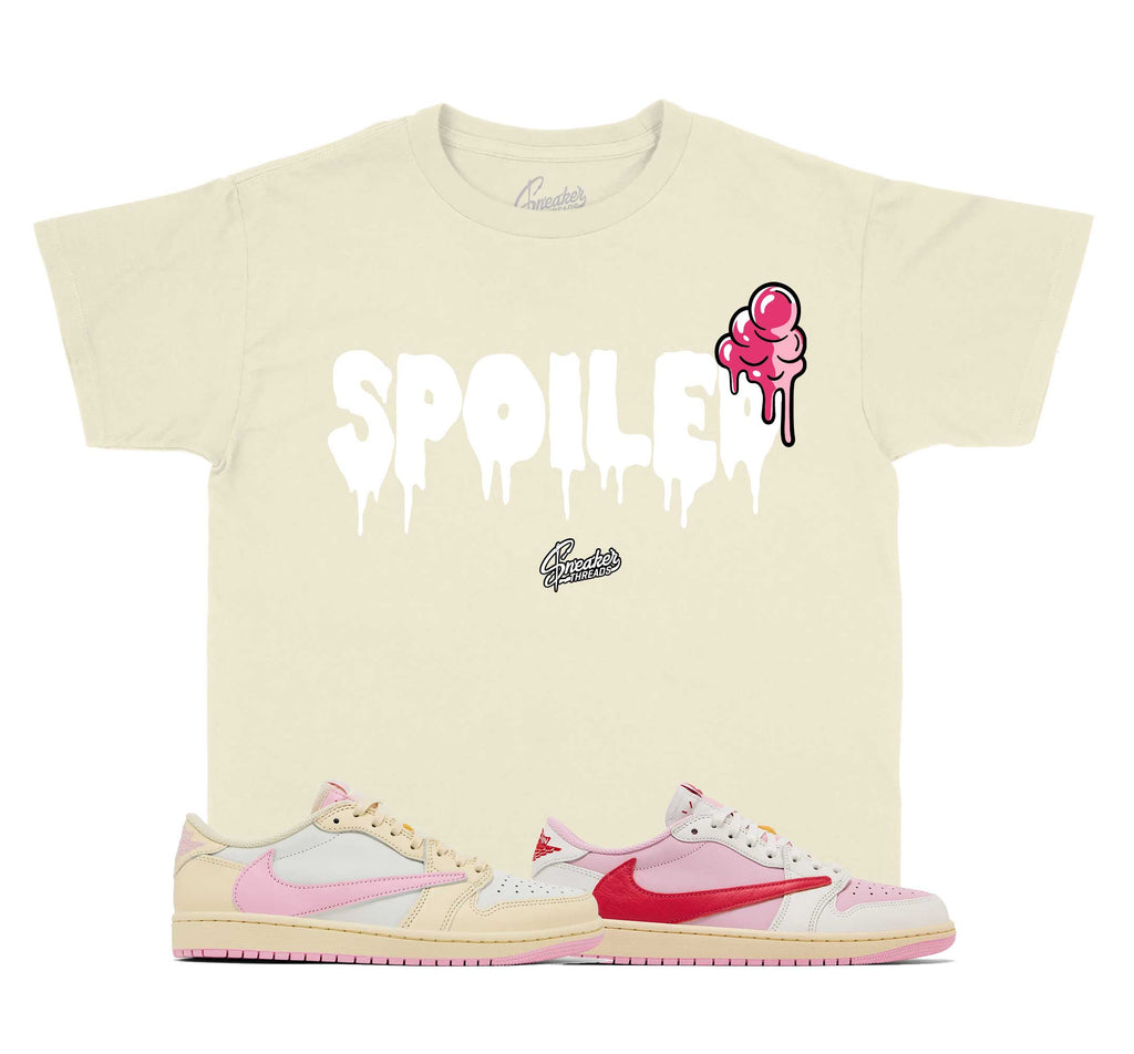 Kids - Retro 1 Travis Scott Pink Spoiled Shirt