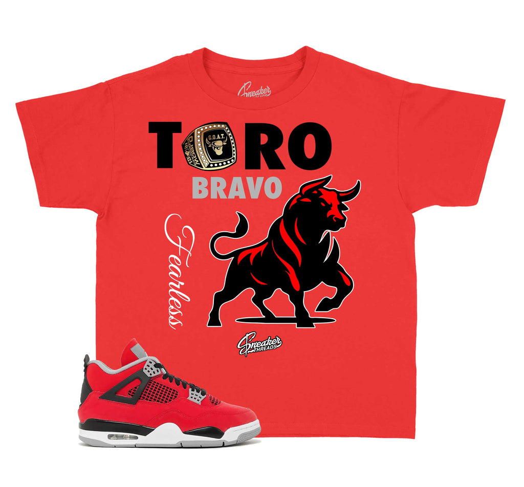 Kids -Toro Bravo 4 Fearless Shirt