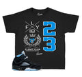 Kids - Black Carolina 5 Flight Crest Shirt