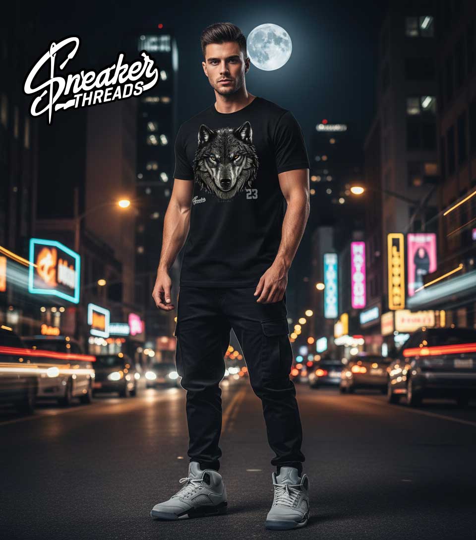 Retro 5 Wolf Grey Sneaker Threads Hoody