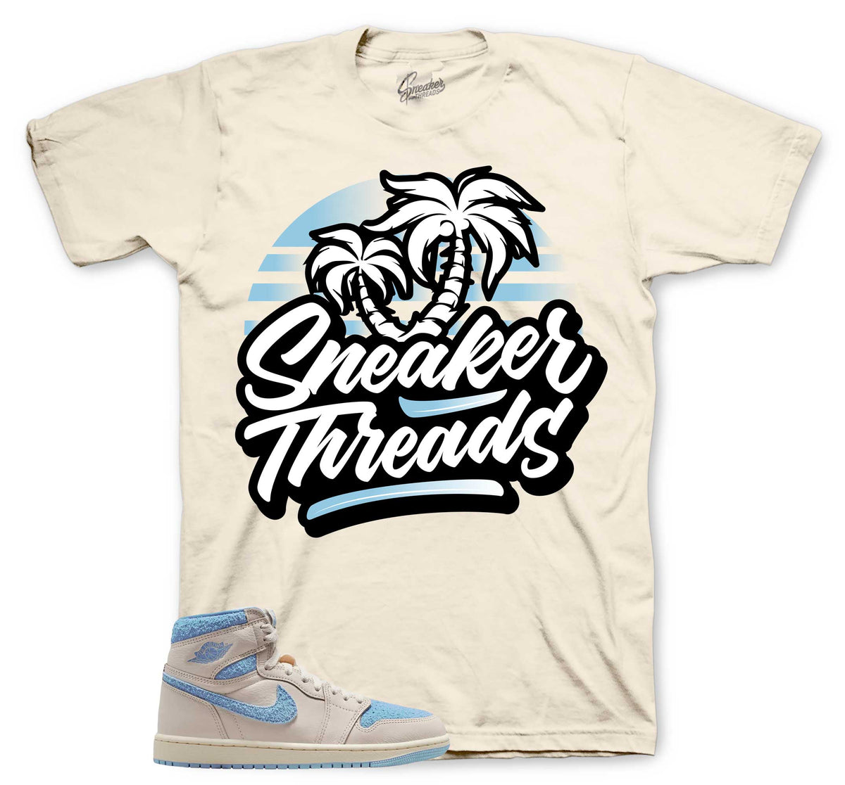 Retro 1 Psychic Blue ST Palms Shirt