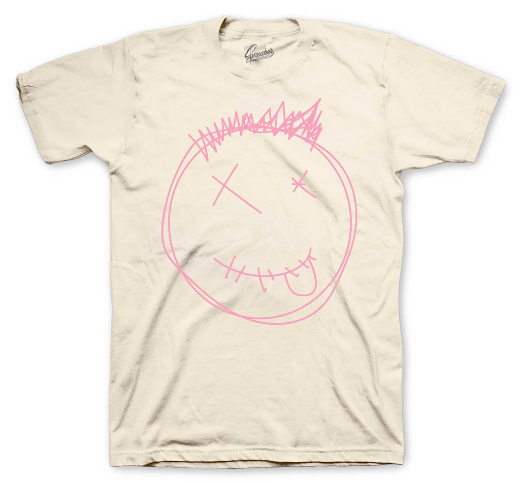 Retro 1 Travis Scott Shy Pink Smiley Shirt