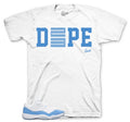 Retro 11 University Blue Dope Shirt