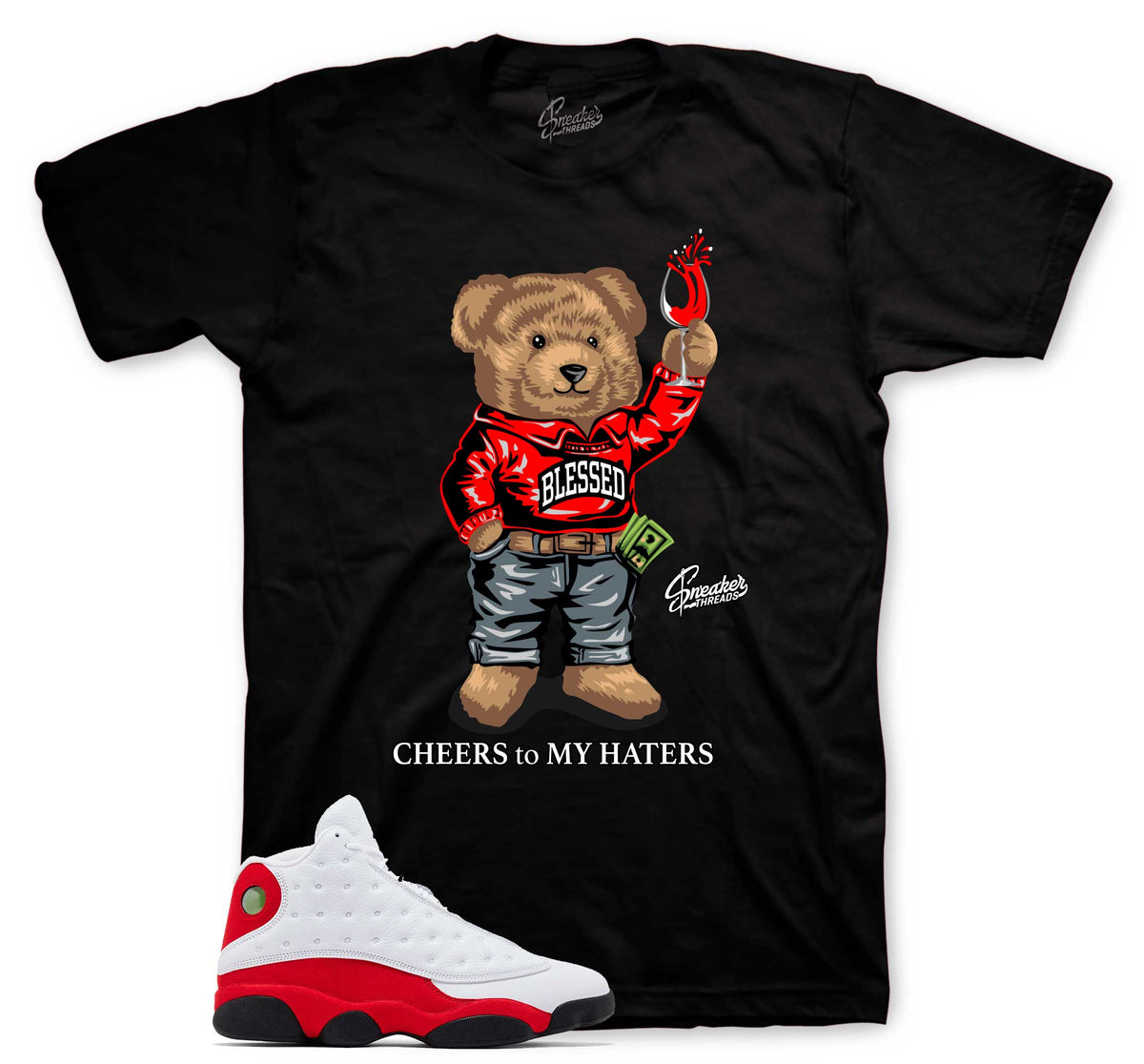 Retro 13 Chicago Cheers Bear Shirt