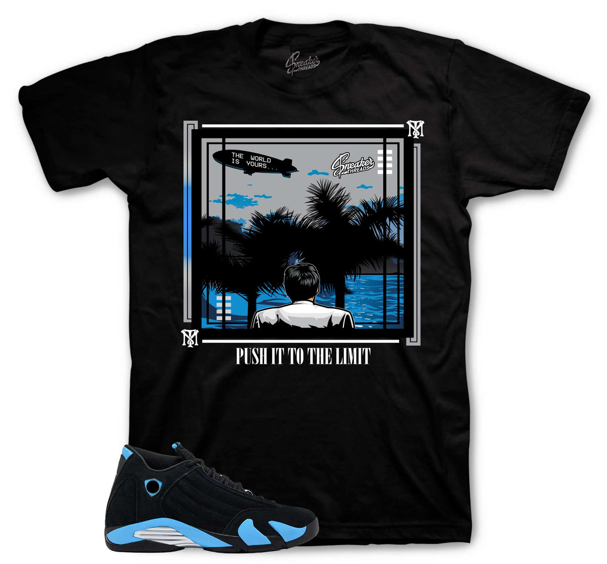 Retro 14 University Blue World Shirt