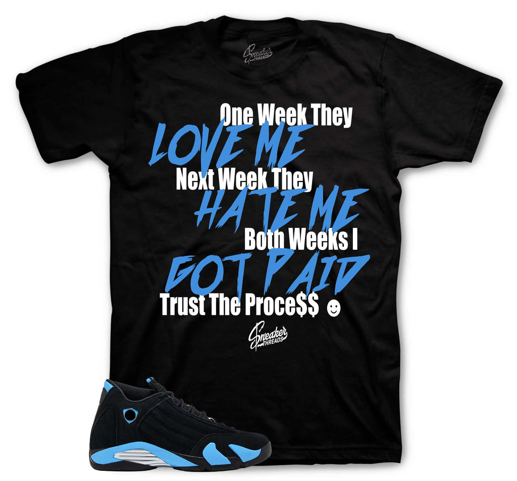 Retro 14 University Blue Trust The Process Shirt