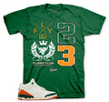 Retro 3 Miami Flight Crest Shirt