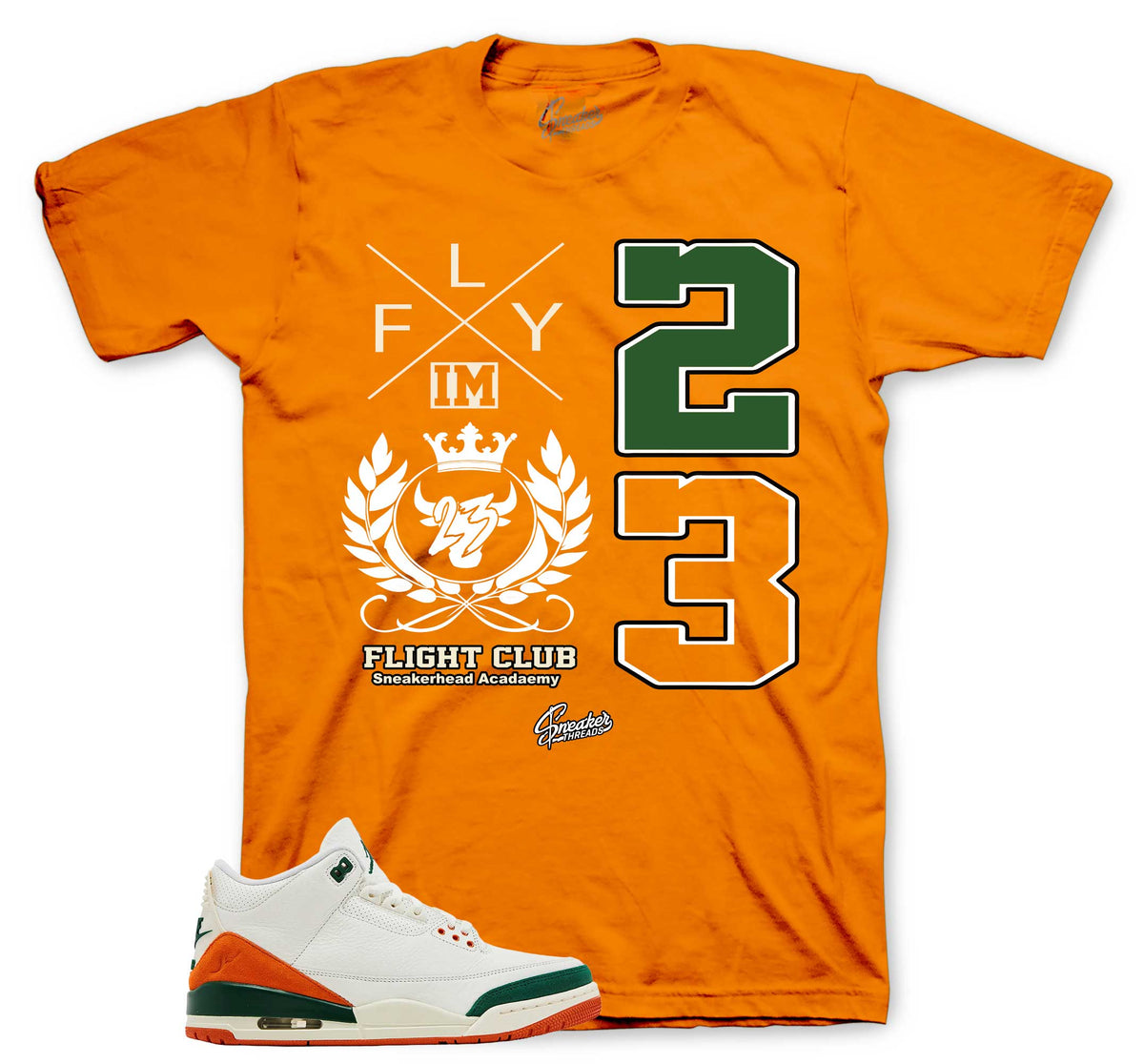 Retro 3 Miami Flight Crest Shirt