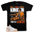 Retro 3 Orange Citrus Trust issues Shirt