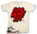 Retro 3 World's Best Dad Living Best Life Shirt