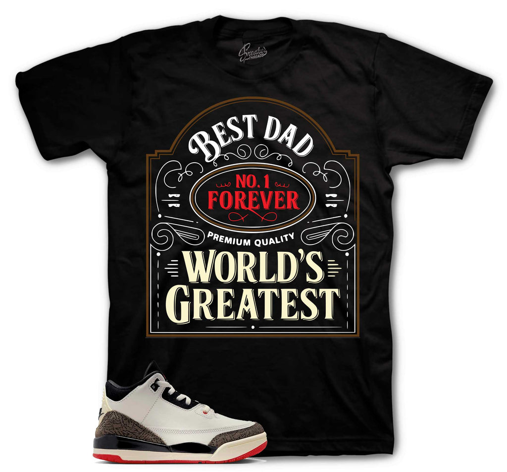 Retro 3 World's Best Dad Greatest Shirt
