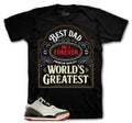 Retro 3 World's Best Dad Greatest Shirt