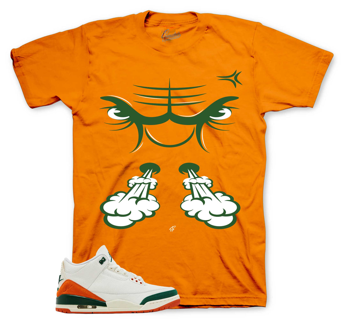 Retro 3 Miami Raging Face Shirt