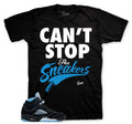 Retro 5 Black Carolina Can't Stop Shirt