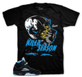 Retro 5 Black Carolina Killa Season Shirt