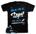 Retro 5 Black Carolina No Cuts Shirt