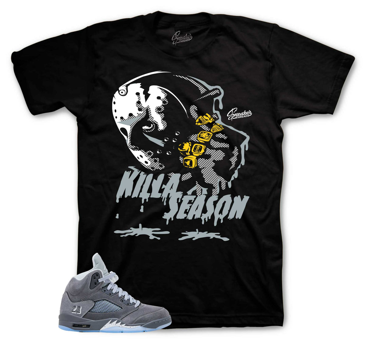 Retro 5 Wolf Grey Killa Season Shirt