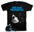 Retro 5 Black Carolina Dead Pres Shirt