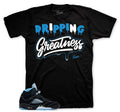 Retro 5 Black Carolina Dripping Greatness Shirt