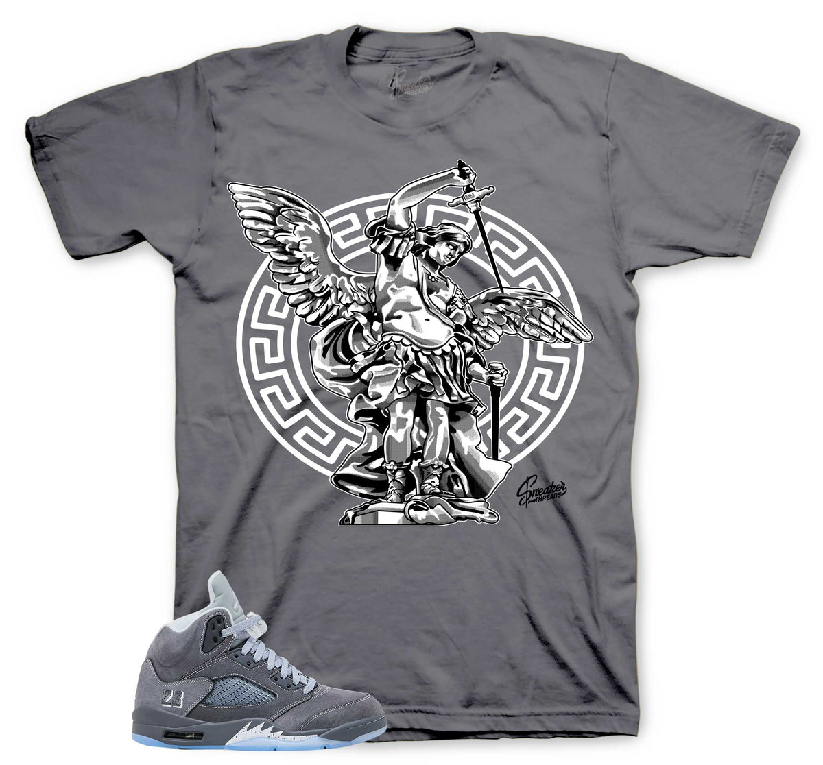 Retro 5 Wolf Grey Archangel Shirt