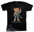 Retro 6 Cap & Gown Cheers Bear Shirt