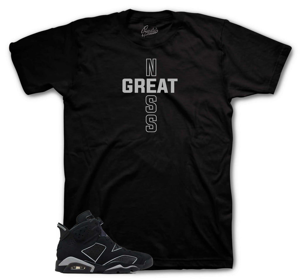 Retro 6 Cap & Gown Greatness Cross Shirt