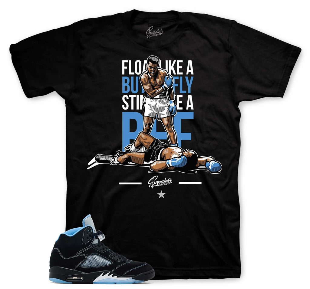 Retro 5 Black Carolina Champ Shirt
