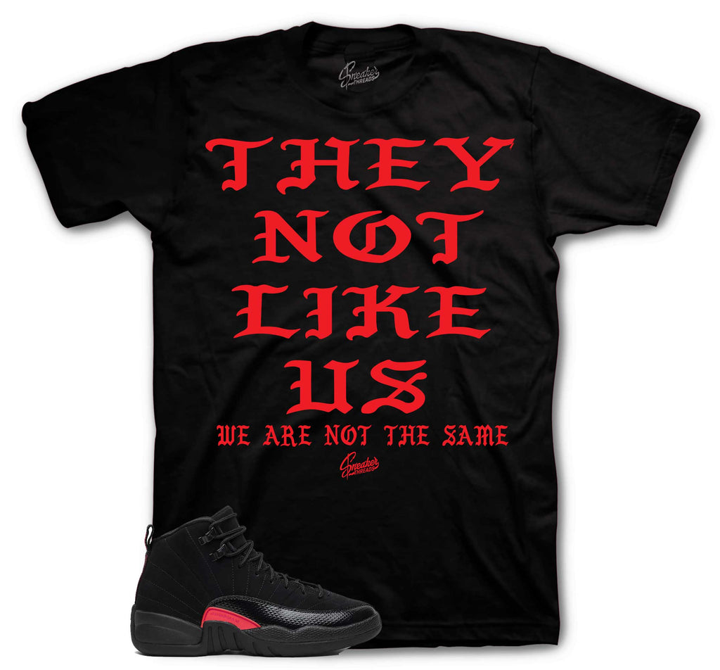 Retro 12 Bloodline Not Like us Shirt